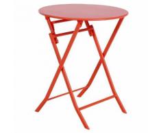 Table de balcon pliante ronde Greensboro Potiron Jardin