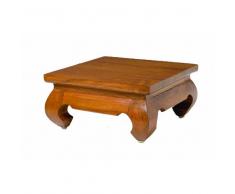 Table basse design OPIUM 30x30 cm en teck