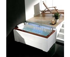Distribain Baignoire balnéo rectangulaire G-Sumba whirlpool 26 jets