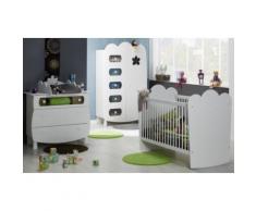 Chambre bébé complète Silène à barreaux,