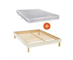 Sommier tapissier kit beige et matelas Beta REVANCE 140 x 190 cm, 140 x 190 cm