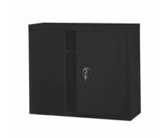 armoire à portes battantes anthracite l 100 x h 100,