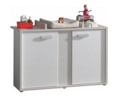 Commode à langer moderne coloris chêne sable