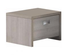 Table de chevet chambre bébé coloris chêne clair
