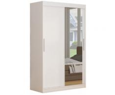 Armoire design 2 portes coulissantes 180 cm coloris blanc