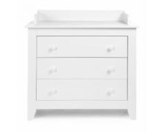 Commode à langer design coloris blanc