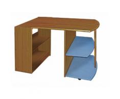 Bureau enfant en pin massif coloris Antique et baby bleu