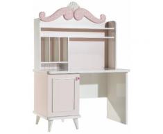 Bureau design rose clair pour chambre d'enfant