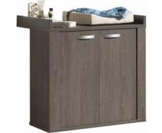 Commode à langer contemporain coloris chêne Bergerac