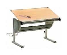 Bureau enfant avec plateau inclinable coloris bois