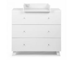Commode à langer coloris blanc