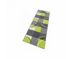 Tapis rectangulaire de couloir motif géométrique velours Theko Marco