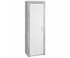 Armoire penderie dentrée à chaussures 1 porte