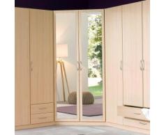 Armoire dressing dangle 2 portes miroir, hauteur 175 cm « Stuttgart »