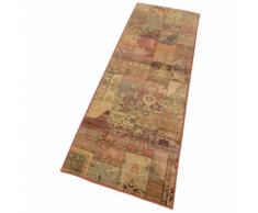 Tapis rectangulaire de couloir effet patchwork