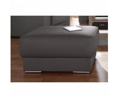 Pouf repose-pieds rectangulaire revêtement synthétique