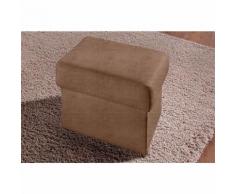 Pouf repose-pieds carré microfibre Primabelle®