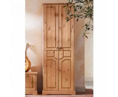 Armoire penderie d'entrée 2 portes Klera pin massif Home Affaire