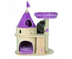 Arbre à chat My Kitty Darling beige et violet forme château Trixie