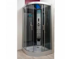 Aqua+ - Cabine de douche HYDRO SKADI GRISE 100X100 SANS SILICONE - LT AQUA +