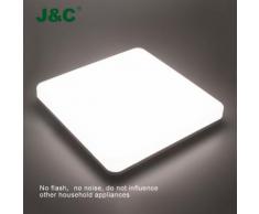 Lot de 5-18W Plafonnier LED Lampe Carrée sur Plafond IP40 Eclairage pour Salle de Bain et Cuisine