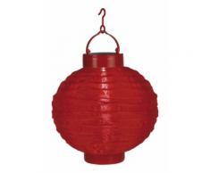 Lampion solaire couleur rouge - STAR