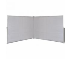 vidaXL Auvent latéral rétractable gris de 180x600 cm