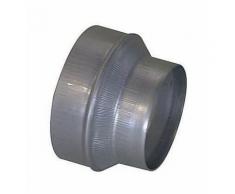 Réduction galva 200-125mm pour récuperateur d'air chaud de cheminée - ATLANTIC