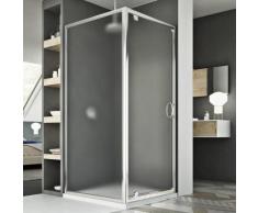 Cabine Douche 70x70 AP. 70 CM H185 granité C modèle Sintesi Duo 1 Portillon - IDRALITE