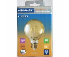 AMPOULE GLOBE 95 FILAMENT AMBREE 3W 210LM 2,2K - MEGAMAN