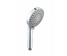 Pommeau de douche extra-large 5 jets chromé anticalcaire - DISFLEX