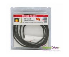 Tresse ronde fibre de de verre Ø12mm L2,5m pour étanchéité cheminée - DELTA