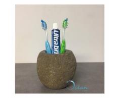 Porte-brosse à dents en pierre de rivière - Galéo - OCEAN LINE