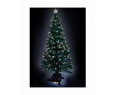 Sapin fibre optique vert 150cm avec cimier MALOCASH