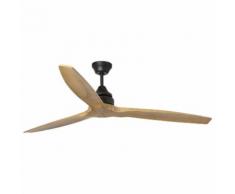 Ventilateur de plafond ALO - Lames en bois de pin brun - FARO