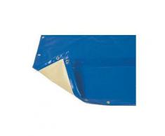Bâche hiver Luxe bleue compatible piscine Tropic Hexa 410 - PISCINEO