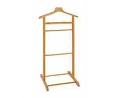 Valet de chambre en bois massif bambou Jena 48x97x36 cm marron