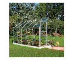 Serre de jardin 6,2m² en aluminium et verre horticole Popular - Halls