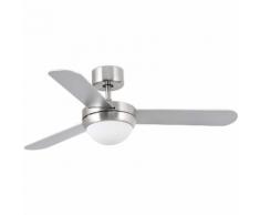 Ventilateur de plafond avec lumière modèle-Faeroe-Nickel - FARO