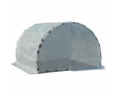 Serre de jardin tunnel surface sol 9 m² 3L x 3l x 2H m châssis tubulaire renforcé 25 mm double