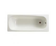 Baignoire rectangulaire avec pieds percée 2 trous Contesa 160x70 blanc - ROCA