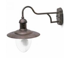 Applique mur extérieur modèle rustique mitra-Brossé brun - FARO