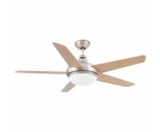 Ventilateur de plafond avec lumière modèle-Ufo-Nickel - FARO