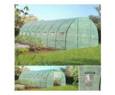 Grande serre de jardin tunnel maraîchère Pro galvanisée 24m² 8x3x2m - PROBACHE