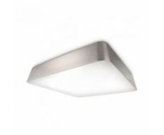 Plafonnier carré salle de bain Plano C34 cm IP44 - Chrome - Chrome - PHILIPS