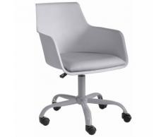 Chaise de bureau réglable à roulettes