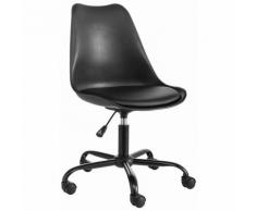 Chaise de bureau réglable à roulettes