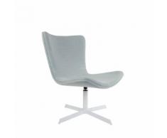 Chaise design pivotante tissu et métal