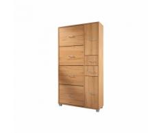 Maxi meuble range-chaussures 4 compartiments + 2 portes + 2 tiroirs S