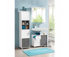 Meuble sous vasque salle de bain 3 tiroirs 1 porte Schildmeyer